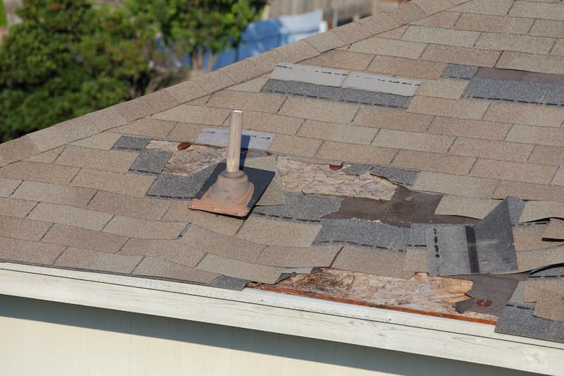 Storm damage repair services at BLC Roofing